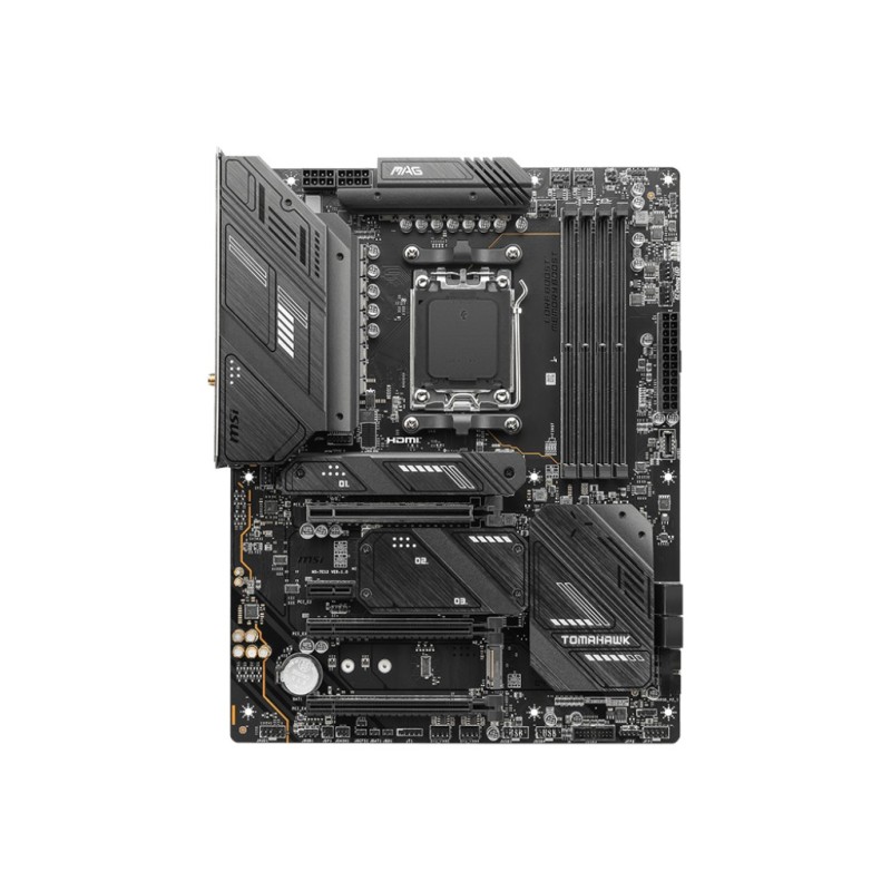 MSI MAG X670E Tomahawk Wifi ATX Mainboard Sockel AM5 4x M.2/USB-C/HDMI/DP